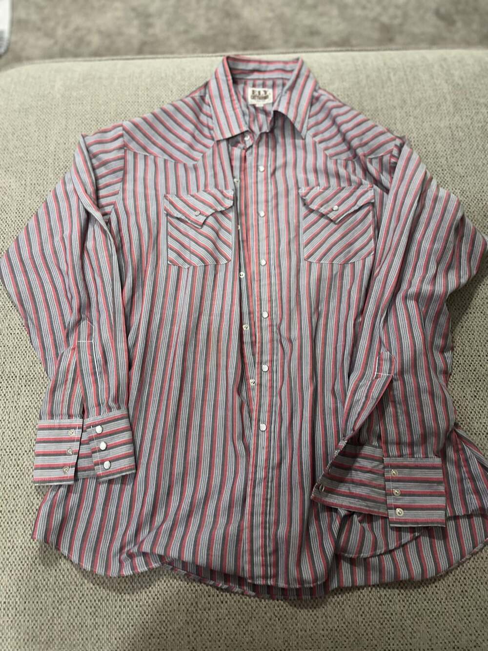 VINTAGE Ely Cattleman Pearl Snap Western Cowboy